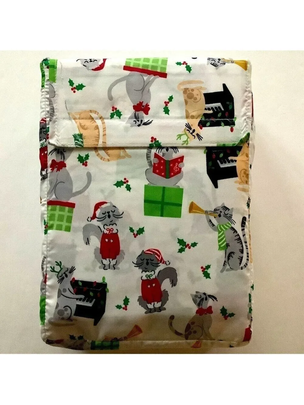Jingles & Joy Christmas Cats Sheet Set 4-pc. Queen New